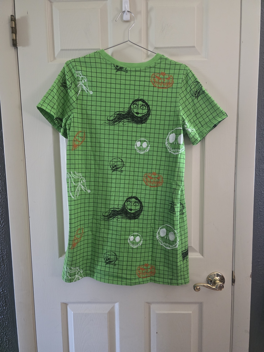Disney Nightmare Before Christmas Girls T-Shirt Dress Small Jack Skellington